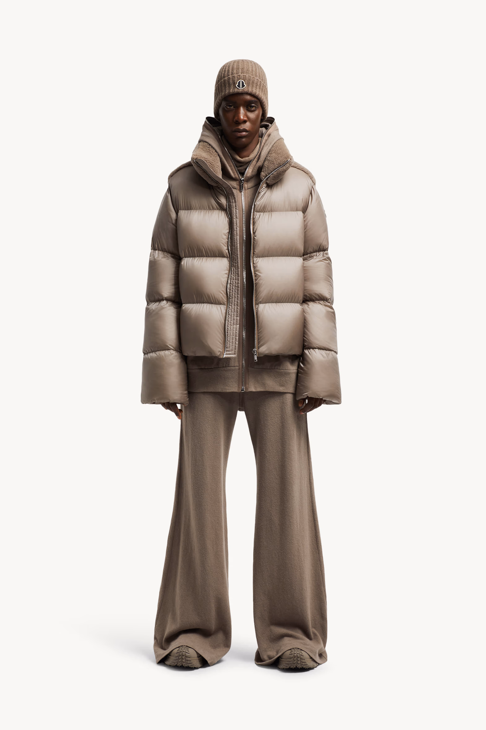 Pantalones deportivos de algodón Belas Moncler + Rick Owens De Género Neutro Marrón Grisáceo Moncler 0